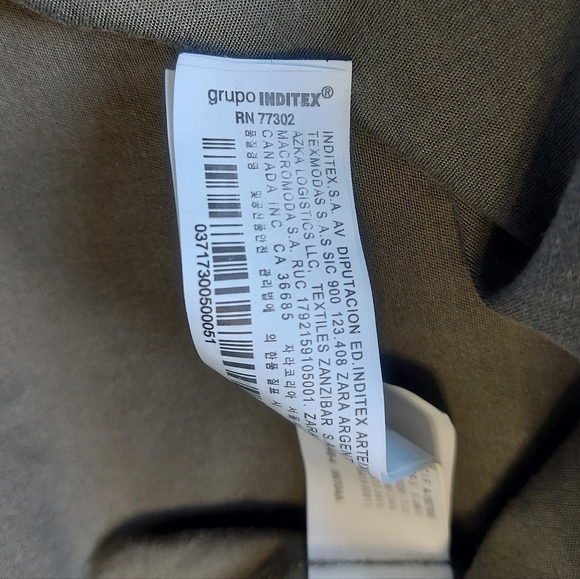 Zara Man Khaki Southwestern Pattern Button Up Long Sleeve Shirt, XL - Picture 7 of 9